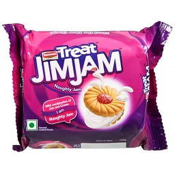 Britannia Treat Jim Jam Cream  Biscuits 150g