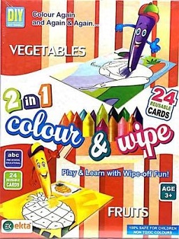 Color & Wipe ,Vegetables & fruits
