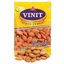Vinit 250g Almonds California 100% Natural Organic Superior Quality (Badam Giri)